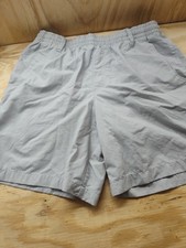 Columbia PFG Boys Light Gray Omni Shade Cargo Shorts Size Large 14-16