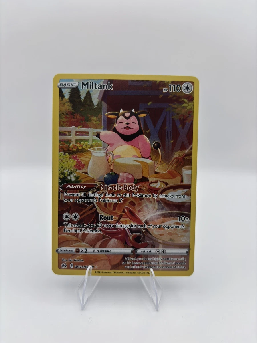 miltank pokemon card value - GG24/GG70 - Crown Zenith - Galarian Gallery Official Pokemon TCG Mega Evolution single card featuring Miltank (#106). Pokemon TCG - s9a -