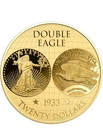 Chad 1933 U.S. Double Eagle 1/200 oz Gold Coin w/ COA