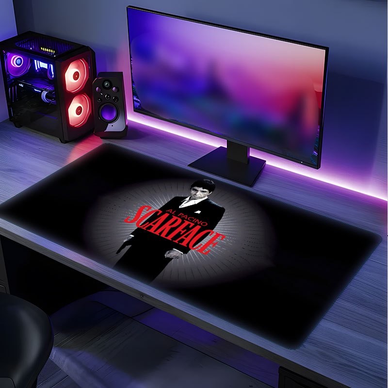 40*90cmScarface Movie-Themed Gaming Desk Mat & Mouse Pad - Non-Slip Large Comput