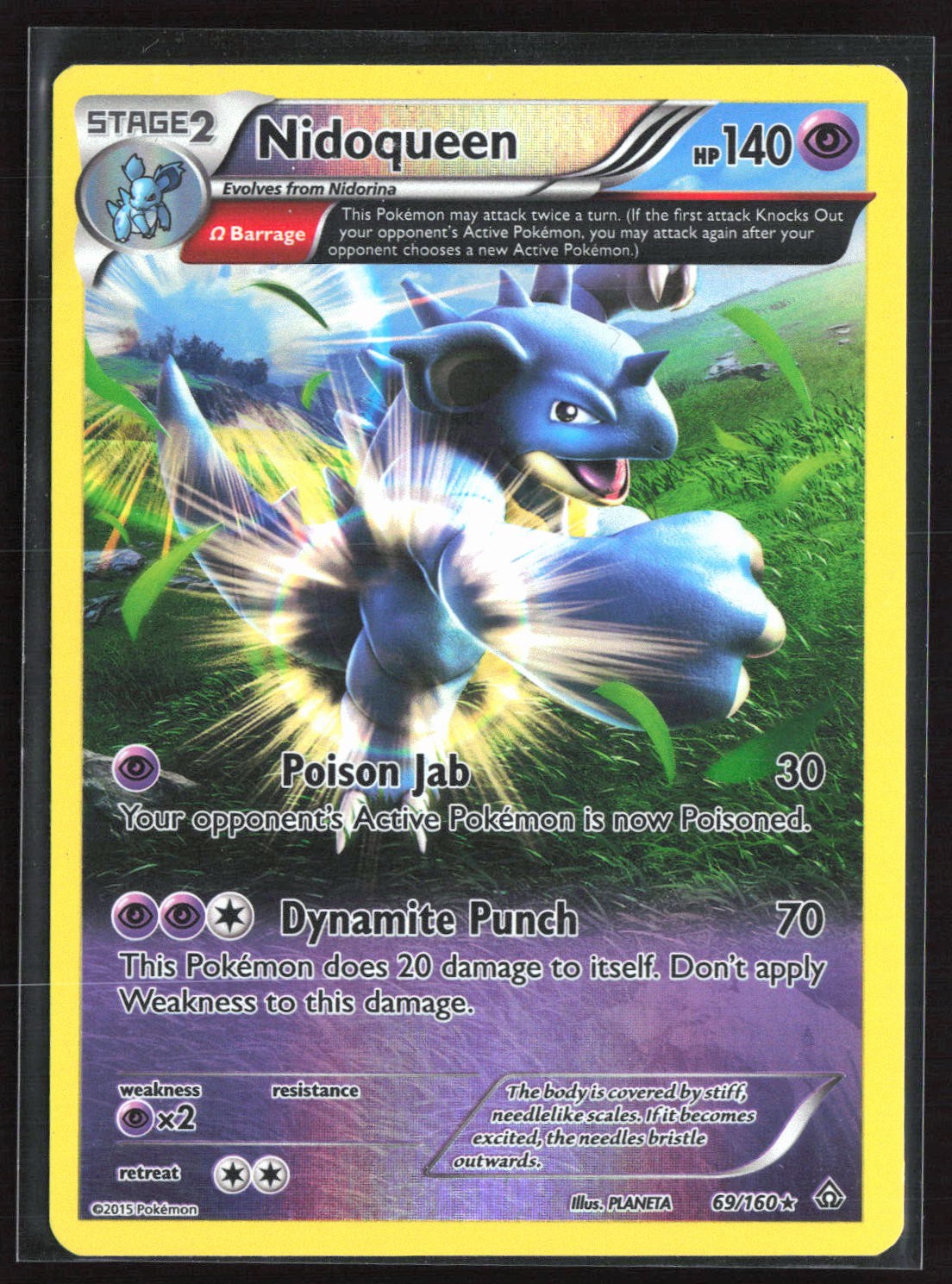 Pokemon TCG - Nidoqueen (Omega) Reverse Holo Rare XY - Primal Clash 69/160 LP