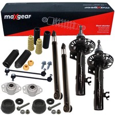 MAXGEAR Stoßdämpfer + Koppelstange Rep-Satz Vorne Hinten für SKODA RAPID NH3 NH1