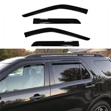 Side Window Visor Deflector Rain Guard,Outside Mount Tape-on Shatterproof Dar...