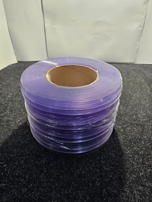 Clear PVC Strip Ribbed Full Roll, 150' Length x 8'' Width x .072 mil E5GPB00457