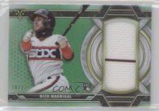 2021 Topps Triple Threads Single Jumbo Relics Emerald 20/27 Nick Madrigal ex0