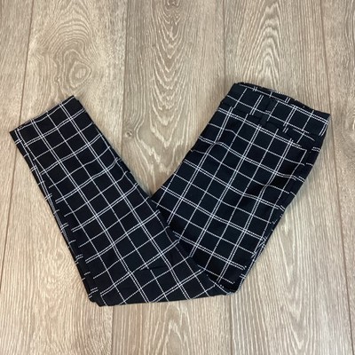 old navy PIXIE pants Skinny 4 Regular Black White Mid Rise Women s Office Work