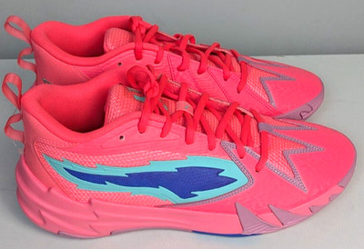 Men's 9 - PUMA Scoot Zeros Basketball Shoe- Sunset Glow-Electric Peppermint