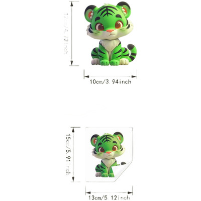 Glow in Dark für TIGER Wandaufkleber PVC Wasserdicht Material Nachtlicht Deko