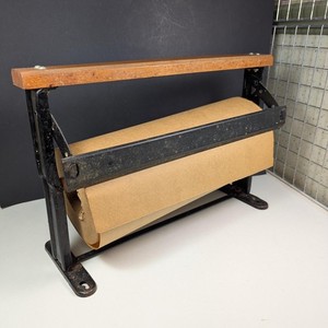 Vintage Antique Roll Paper Cutter with Roll 15 Inch Butcher Paper General Store