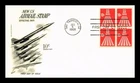 US COVER FLEETWOOD FIRST DAY OF ISSUE BLOCK OF 4 AIRMAIL 10C RATE 1968