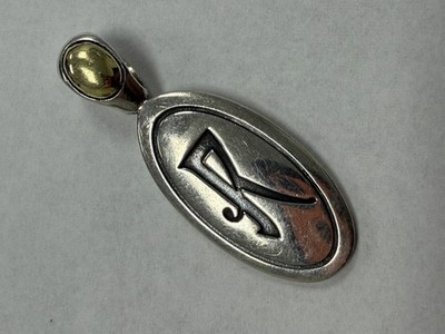 Schöner Designer Ann King Sterling Silber 925 18KT Initiale R Anhänger L198