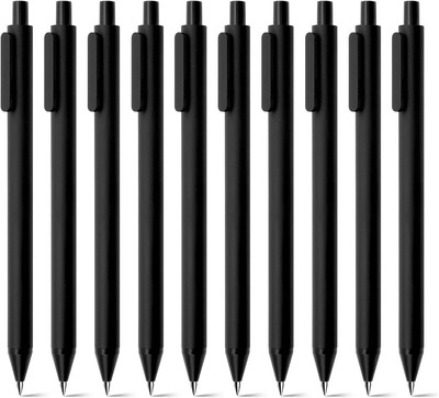 Kaco PURE Gel Pens Black Ink 0.7 mm Medium Point, 1 Count (Pack of 10), 
