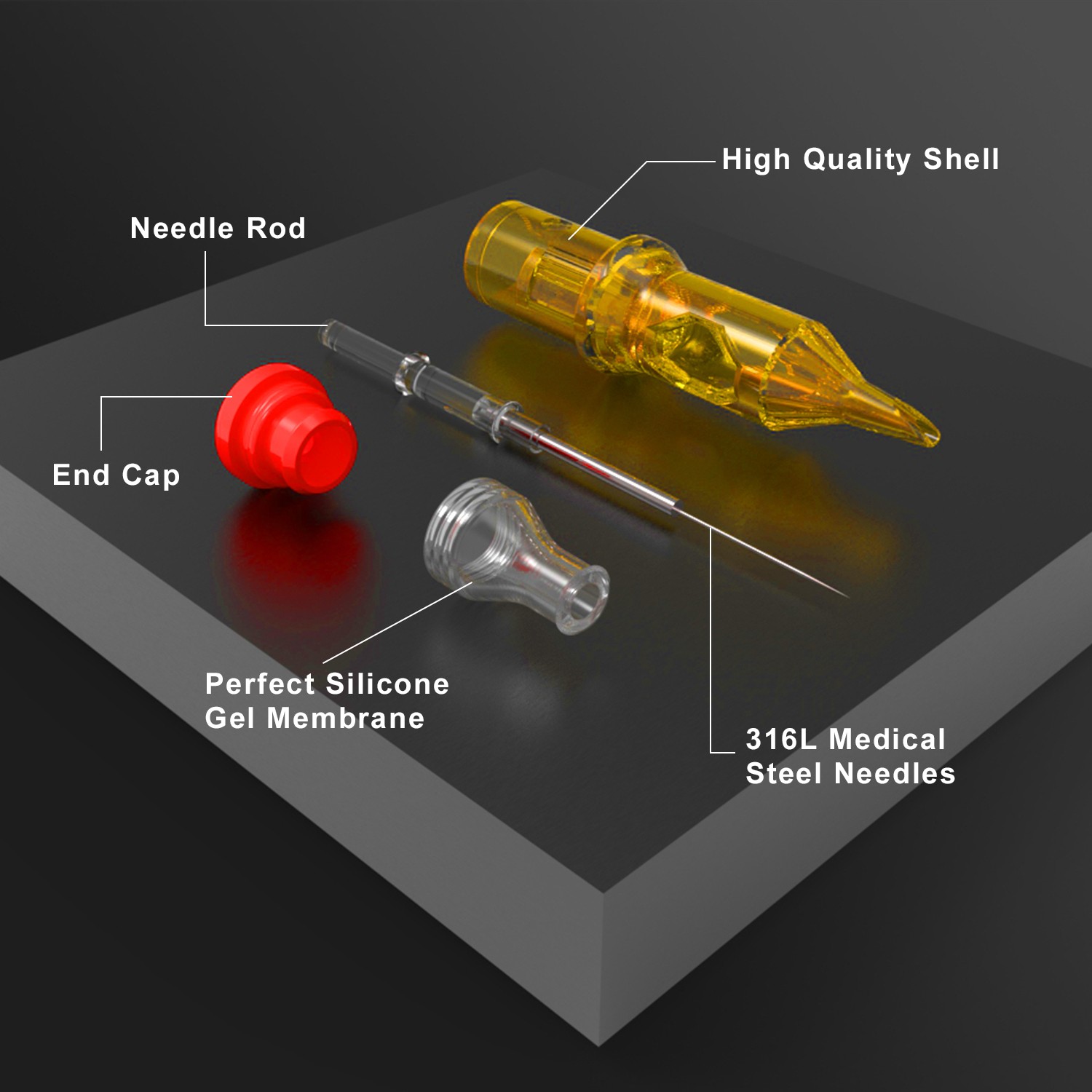 Tattoo Kit Wireless Tattoo Gun with 2×1200Mah Power Supply 20Pcs Tattoo Needles