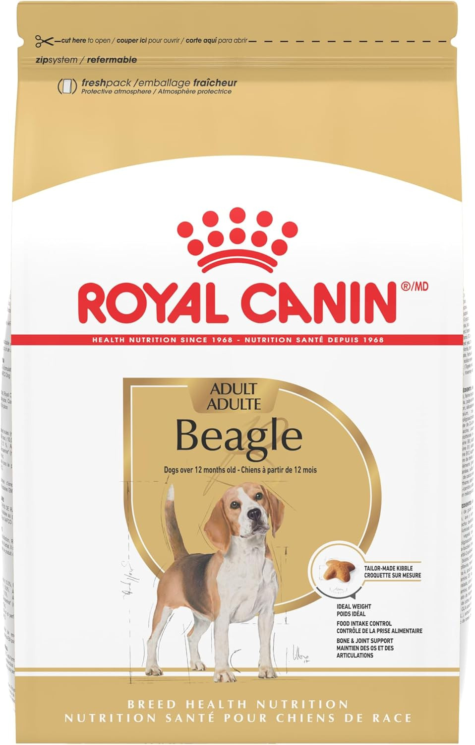 Beagle Adult Dry Dog Food, 6 Lb Bag
