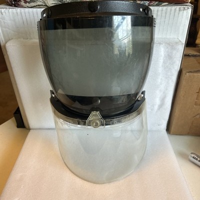 Vintage Classic Motorcycle Tinted Visor Face Shield Exceeds VESC-8 - Model 500 