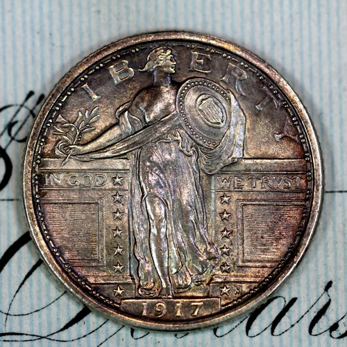 * 1917-P T1 FH * PRISTINE+ GEM BU MS STANDING LIBERTY QUARTER * FROM COLLECTION