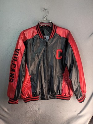 VTG California University of Pennsylvania Vulcan Jacket Adult XL Black Red Y2K