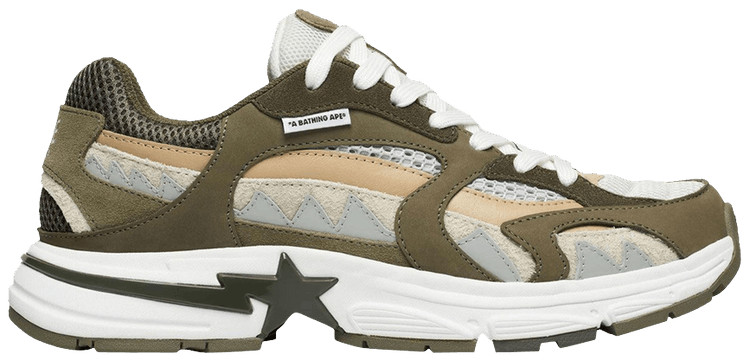 BAPE Shark Sta #2 М2 Оливково-серый 1K70191315-СТАРЫЙ в наличии