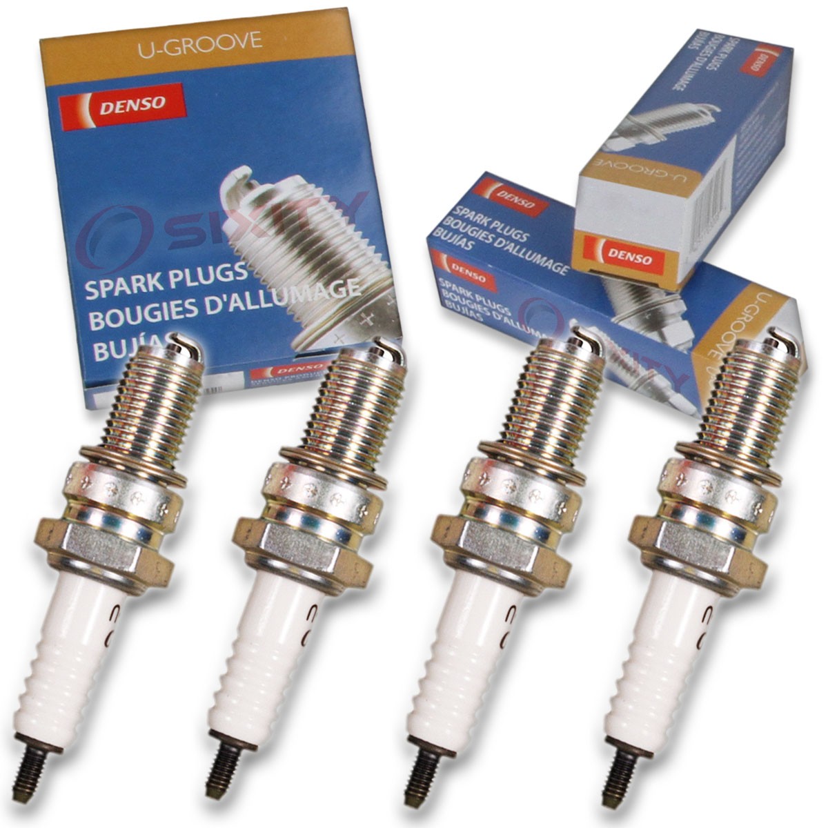 4 pc Denso Standard U-Groove Spark Plug for Kawasaki ZX900 Ninja 1984-1986 le