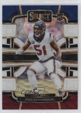2023 Panini Select Concourse Tri-Color Prizm 183/259 Will Anderson Jr #40 0nr3