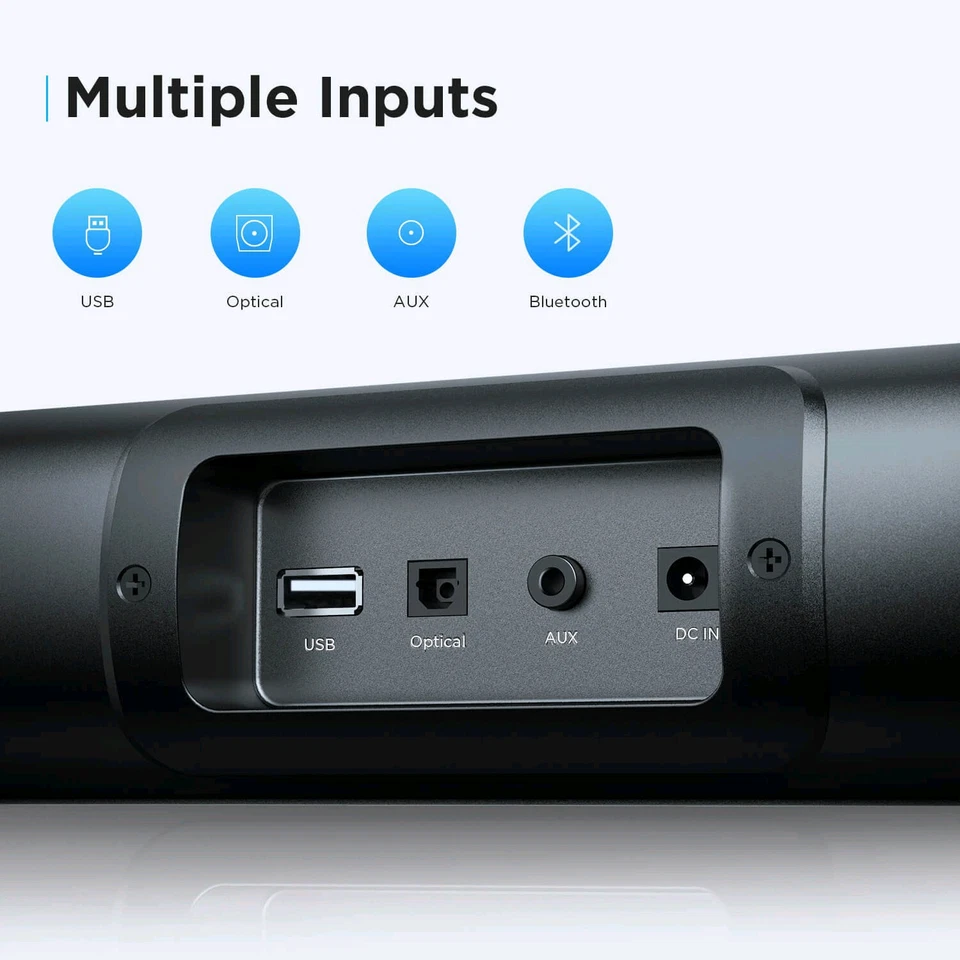 Bomaker Tapio I Soundbar Computer PC Lautsprecher Bluetooth 5.0 50W AUX USB 16" - Bild 4 von 4