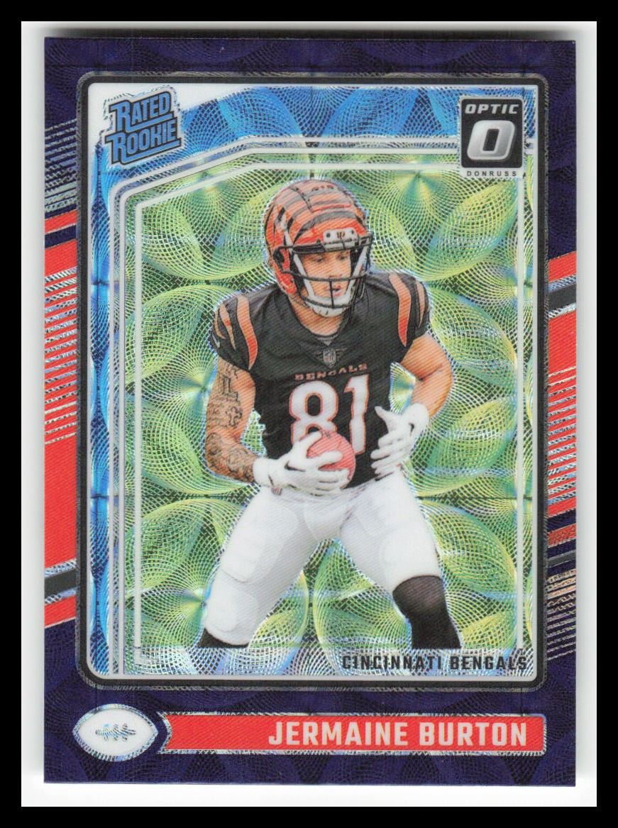 2024 Donruss Optic Purple Scope #251 Jermaine Burton RR