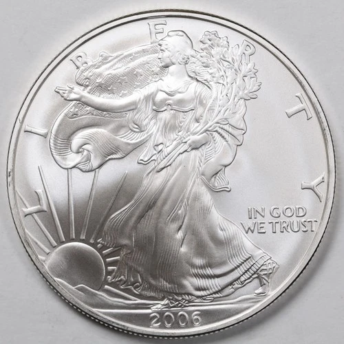 2006 American Silver Eagle (BU) in a Capsule - PRISTINE & AUTHENTIC!