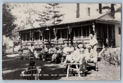 c1910's Bonnie Brier Inn Old Orchard Beach Maine ME RPPC Photo Antique Postcard