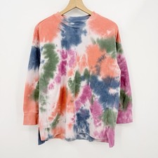 So Tie Dye Lounge Sweatshirt Womens S Multicolor Cozy Pullover Dopamine Travel