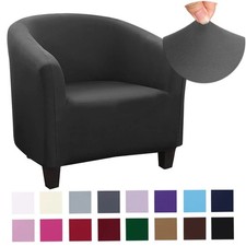 Stretch Club Chair Slipcover Spandex Barrel Chair Covers Printed Tub Living Room