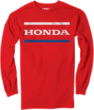FACTORY EFFEX Honda Stripes Long-Sleeve T-Shirt - Red - XL 23-87316