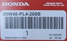 Genuine Acura (ASpec) Black Valve Stem Caps 08W48-PL4-200B