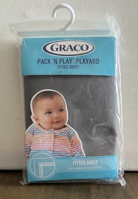 Graco Pack 'N Play Playard Fitted Sheet Solid Stone Grey 39'' X 27''