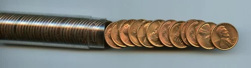 *1952-P Lincoln Cent Roll, Choice Uncirculated Full Red*