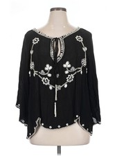 Raga Women Black 3/4 Sleeve Blouse XL