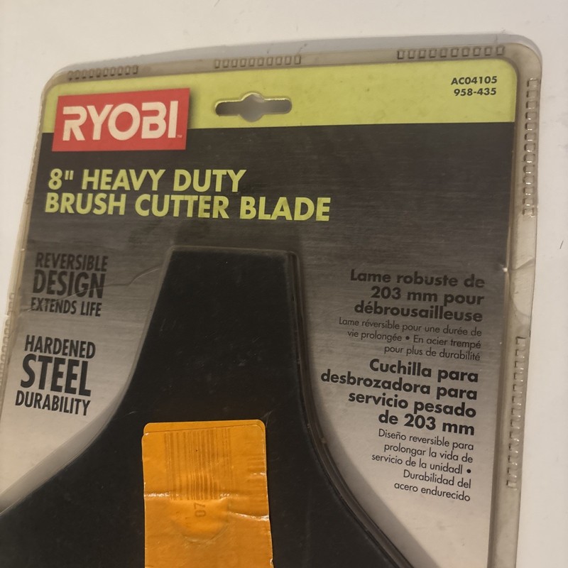 RYOBI EXPAND-IT 8" Heavy Duty Tri Arc Brush Cutter Blade Hardened Steel NEW