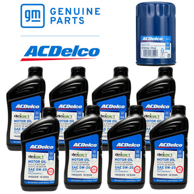 ÖLWECHSELSET 15-25 CHEVROLET TAHOE 5,3L V8 ACDELCO DEXOS10W-20 8QT / PF63