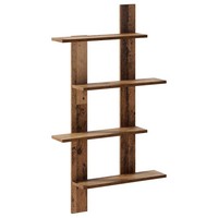 Wandregal Eichenholz 61 X 13,5 X 105 Cm Holzwerkstoff