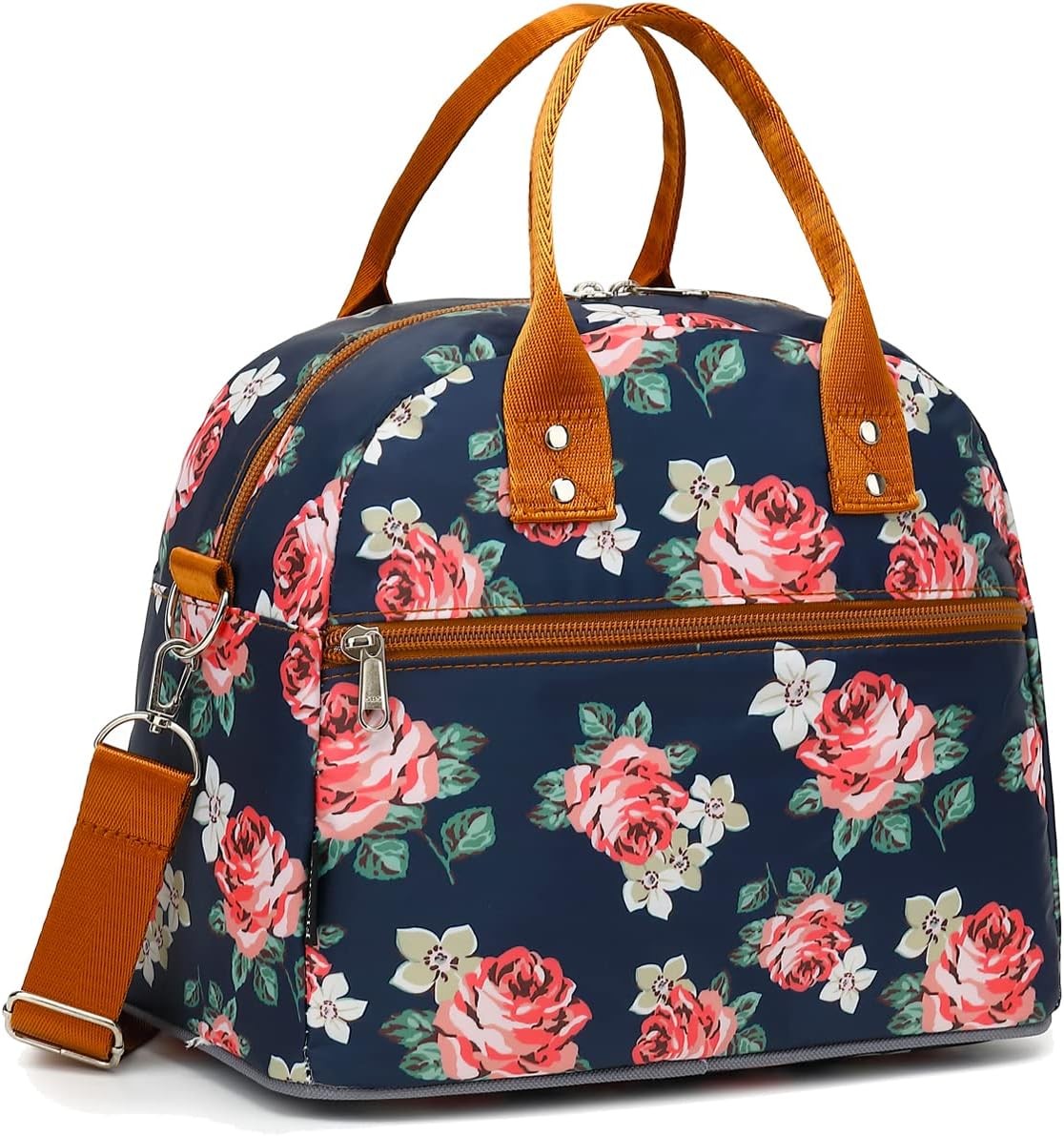 FlowFly Insulated Lunch Bag With Shoulder Strap for Women, Men, and Kids, Large