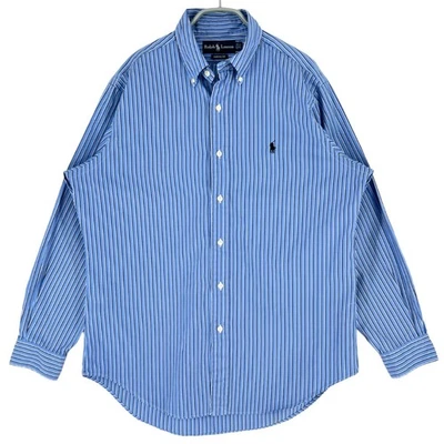 Ralph Lauren Chemise Classique Fit Décontractée Formelle Bleu Taille M 32/33 - Photo 1/4