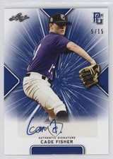 2021 Leaf Perfect Game National Showcase Blue 5/15 Cade Fisher #BA-CF1 Auto 1aj4