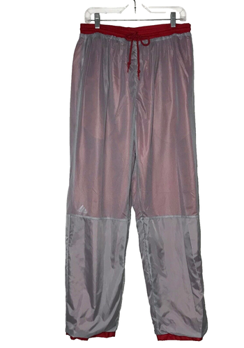 Pantalones deportivos Adidas vintage para hombre XL rojos cortavientos de nailon forrados de malla deportivos años 90’s - Imagen 14 de 23