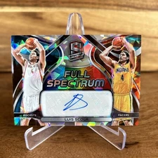 2021-22 Spectra Luis Scola Full Spectrum Signatures Astral Prizm Auto #25/49
