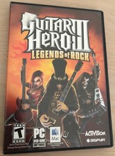 Guitar Hero 3 III PC DVD Version Legends of Rock Game w Manual Tested