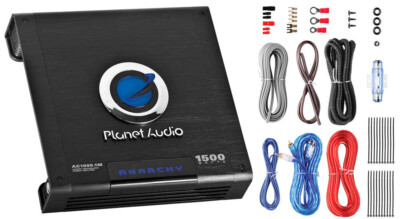 Planet Audio AC1500MK Class-A/B 2 ohm Stable Monoblock Amplifier w/ Wiring Kit