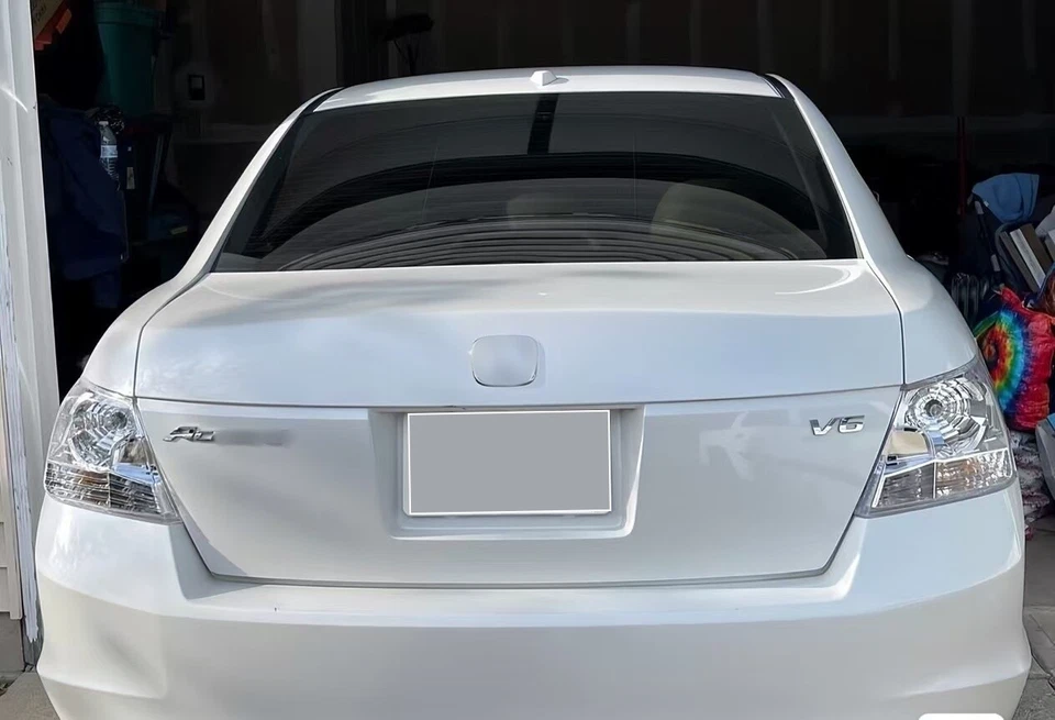 L+R Crystal Clear Lens Rear Tail Lights No Bulb for 2008-2012 Honda Accord Sedan — 第 3/4 张图片