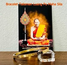 Pulsera Talismán Luang Pu Maha Sila Buda Tailandés Amuleto Fortuna Buena suerte Rico