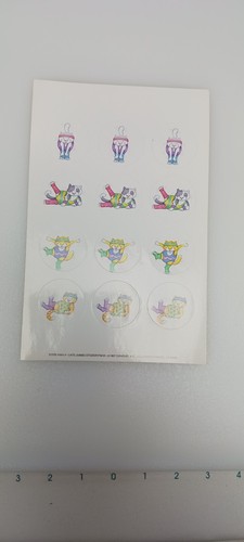 Exercizing Cats Sticker Sheet Vintage 1987 Current Cute Nostalgia Legwarmers - Picture 13 of 14