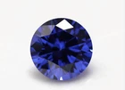 Lab Created Blue Sapphire Corundum Round Faceted AAA Loose Stones (2mm - 15mm)