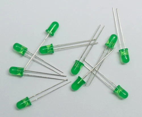 LEDs Farbe und Menge wählbar! Rot Orange Grün Gelb 3mm  5mm Leuchtdioden Diffus